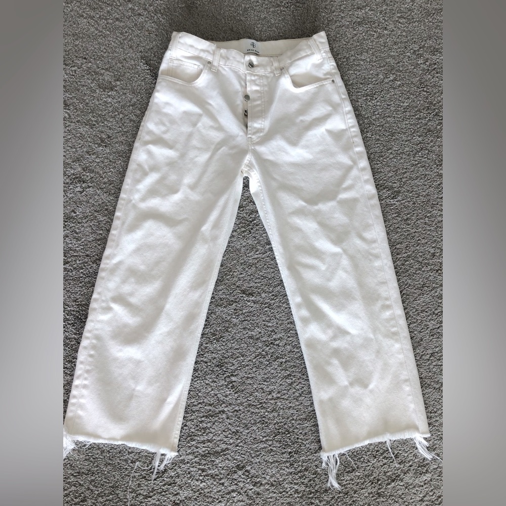 Anine Bing Gavin Jeans 100% Cotton 
Made in Turkey.